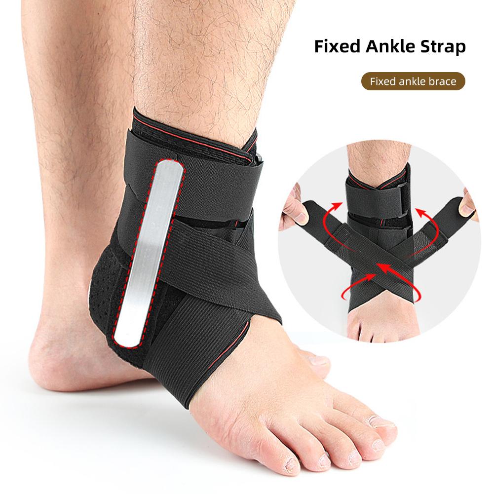 Фиксатор голеностопа Удобный дышащий регулируемый фиксатор для стопы Защита голеностопа Ортез Уход за ногами чёрный