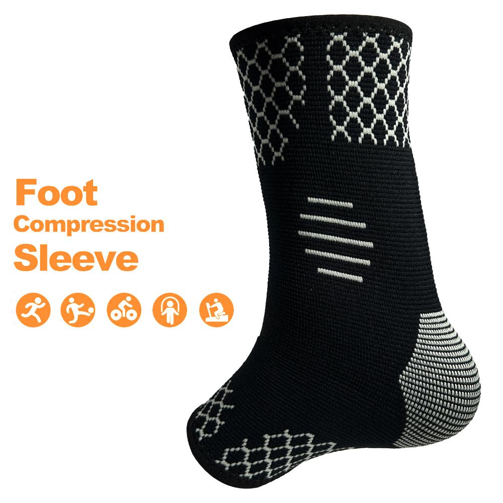 1 шт. Поддержка голеностопа - Компрессионный бандаж для голеностопа - Бег, Футбол, Спорт - Рукав для голеностопа помогает при растяжениях, тендините
